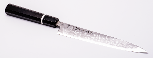COUTEAU JAPONAIS TOJIRO HANDMADE AOGAMI SUPER DAMAS - SUJIHIKI 21.5 CM