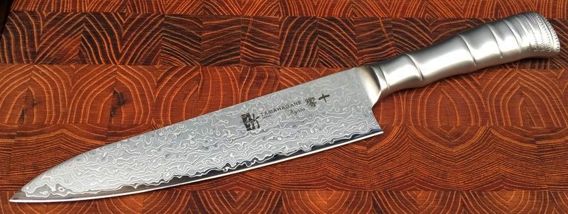 Aiguisage des couteaux japonais Tamahagane Bamboo Kyoto 63 Ply