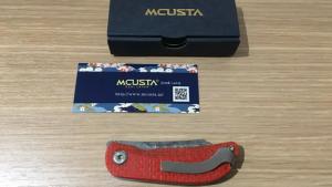 Couteau Mcusta - VG10 Damas - noir/orange - série limitée