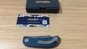 Couteau pliant Mcusta - VG10 Damas - rouge - série limitée