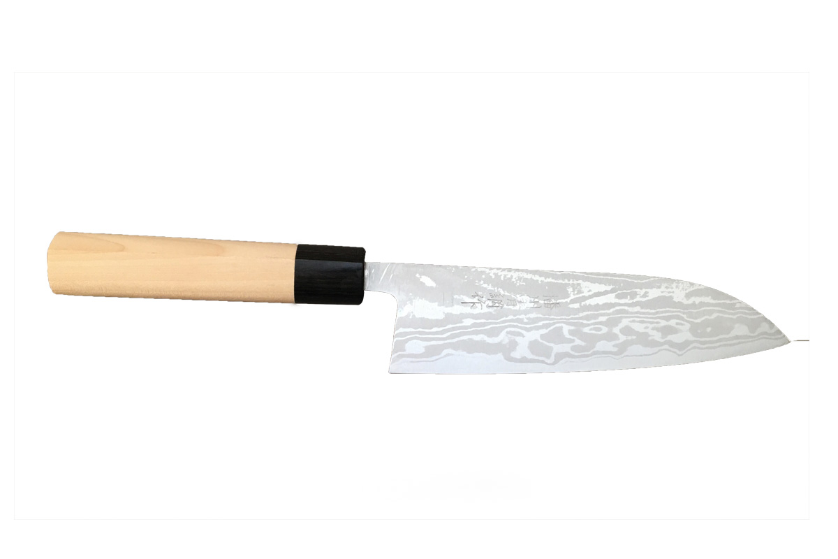 Couteau japonais artisanal Ryuzo Zayashi Santoku 16,5 cm