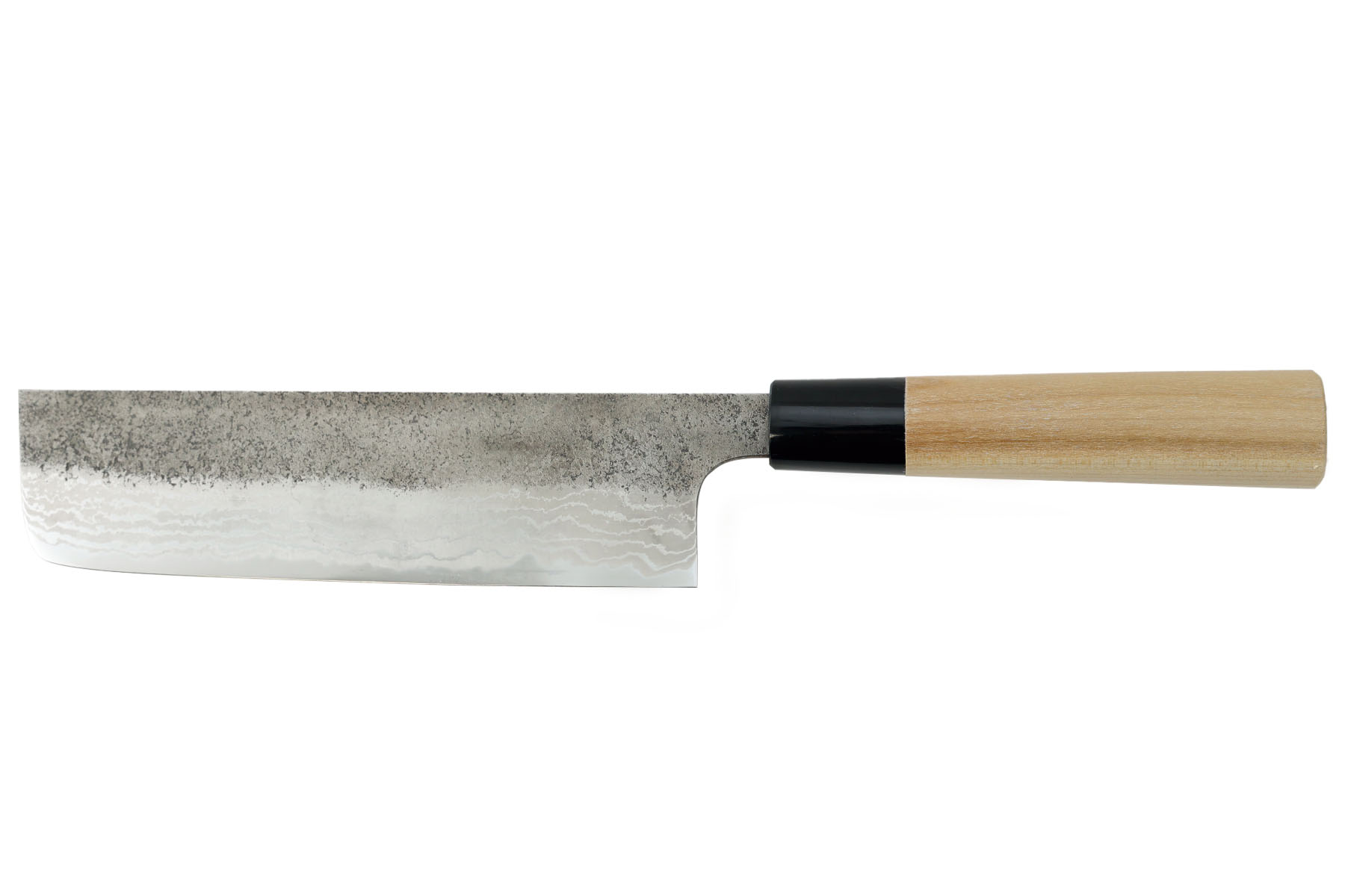 Couteau japonais artisanal Tojiro Handmade Aogami Super Damas - Couteau nakiri 16,5 cm