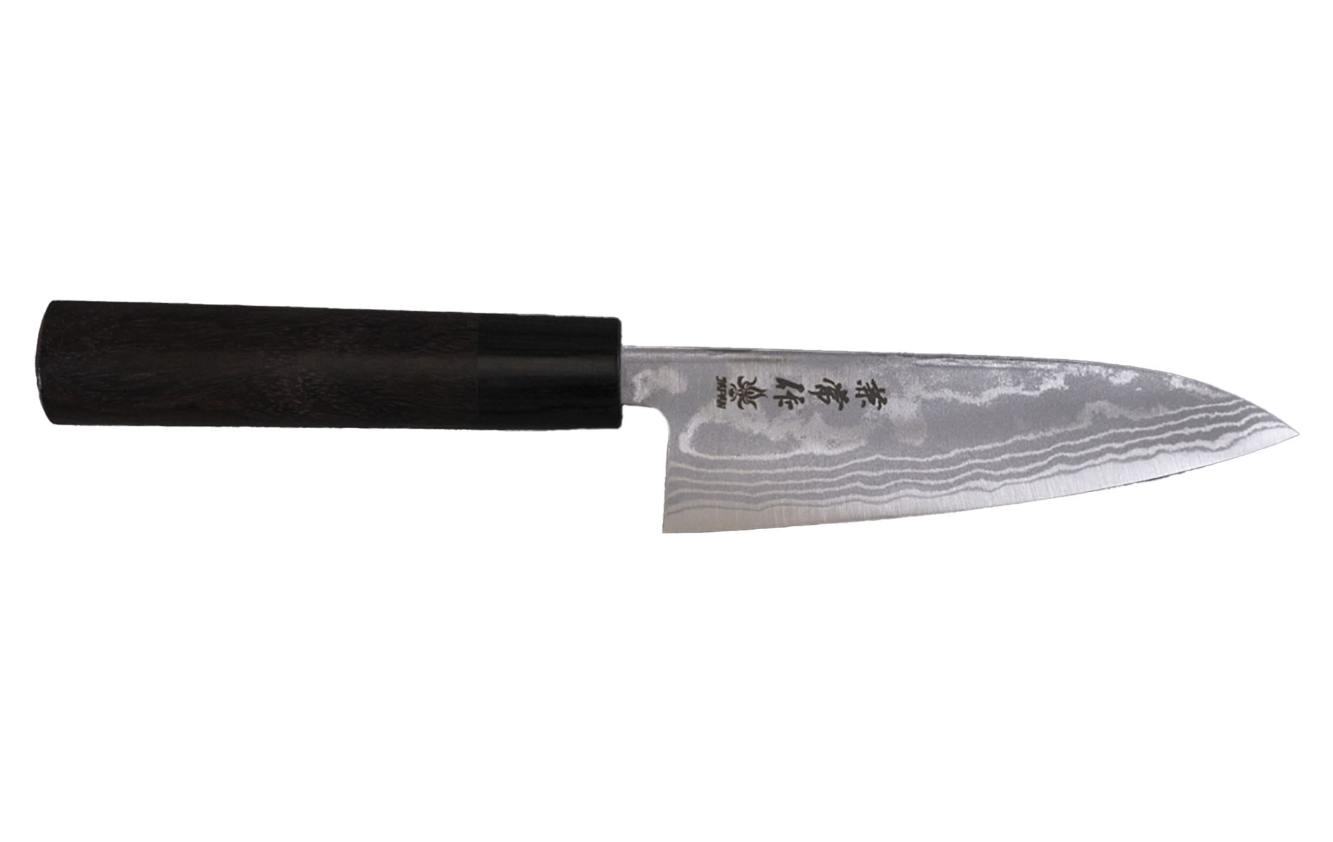 Couteau japonais Kane Tsune Aogami n°2 damas - Couteau petty 13,5 cm