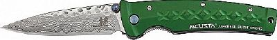 Couteau japonais Mcusta - manche 11 cm aluminium anodisé vert