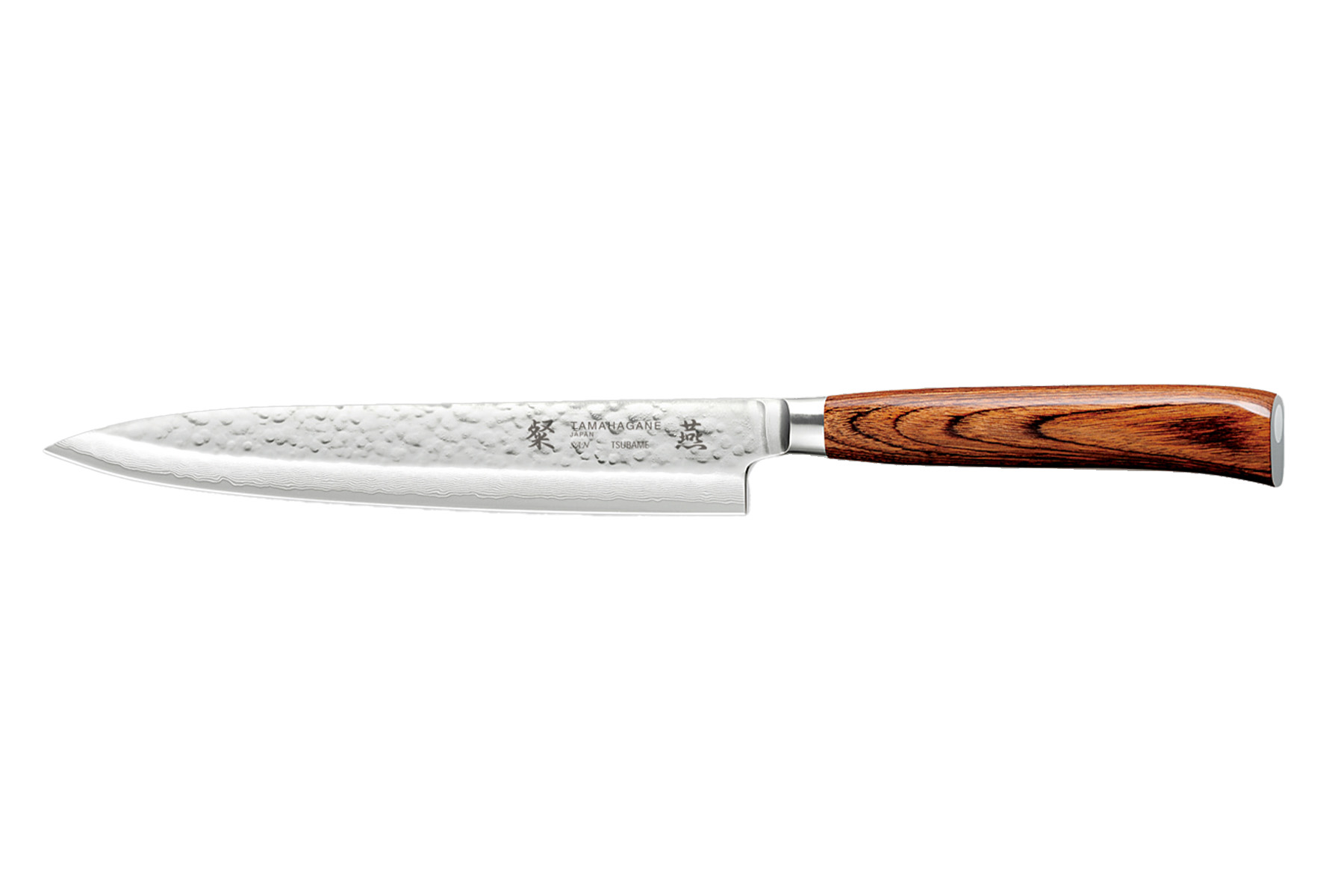 Couteau japonais Tamahagane Tsubame pakkawood - couteau sashimi 21 cm