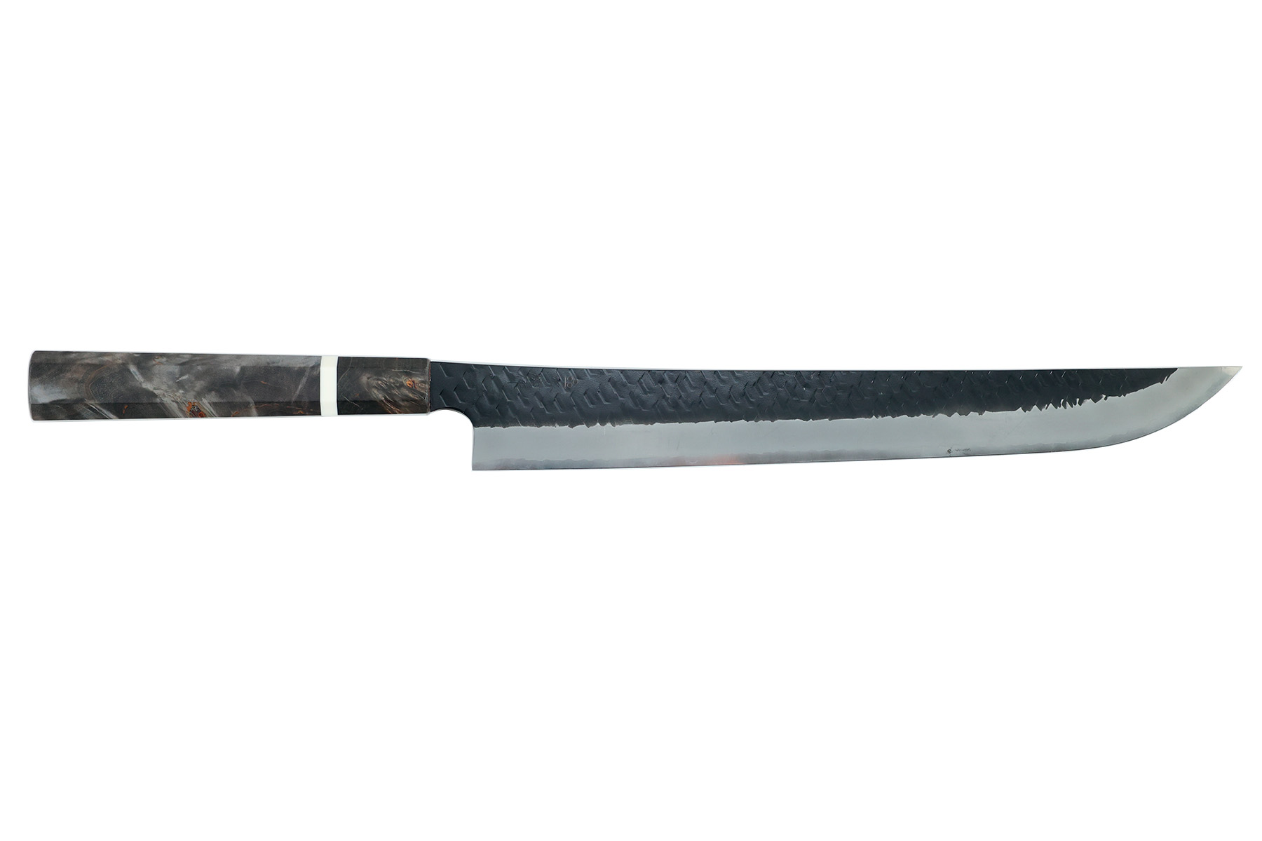Couteau japonais artisanal Nigara Hamono - Couteau sakimaru sujihiki 30 cm