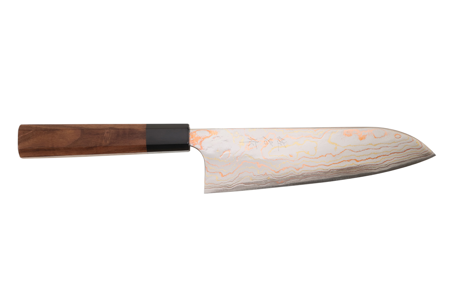 Couteau japonais artisanal Kasumi Rainbow - santoku 18 cm