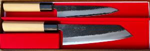 COFFRET DE COUTEAUX JAPONAIS ARTISANAUX RYUZO