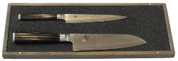 Coffret 2 couteaux Shun Damas (santoku - utilitaire)