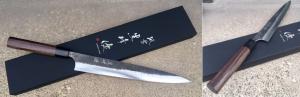 COUTEAU JAPONAIS ARTISANAL ECHIZEN KUROUCHI SUJIHIKI / TRANCHEUR 270 MM