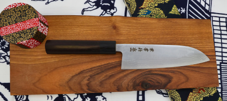 Couteaux de cuisine japonais Kanetsune acier Blue paper Steel Damas