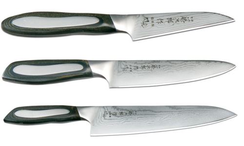 Set de 3 couteaux japonais Tojiro Flash forme européenne