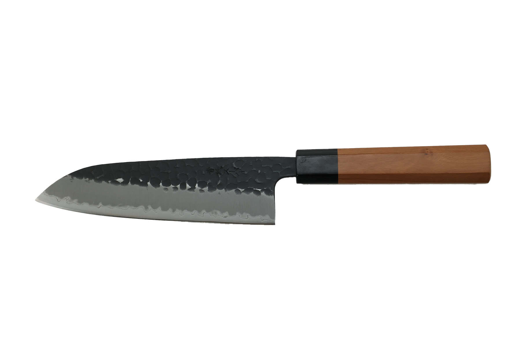 Couteau japonais Hado Sumi - Couteau santoku 16,5 cm Aogami super brut de forge