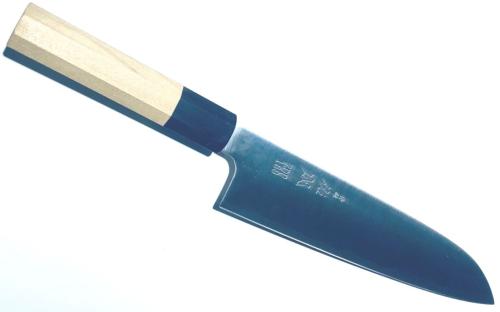 COUTEAU ARTISANAL JAPONAIS SANTOKU 190 MM ZDP189 DE SUKENARI