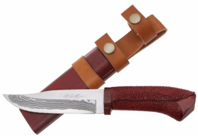 Couteau fixe japonais Takeshi Saji "Kawa Aka"