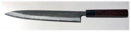 Couteau japonais artisanal Shiro Kamo Sujihiki 27,5 cm