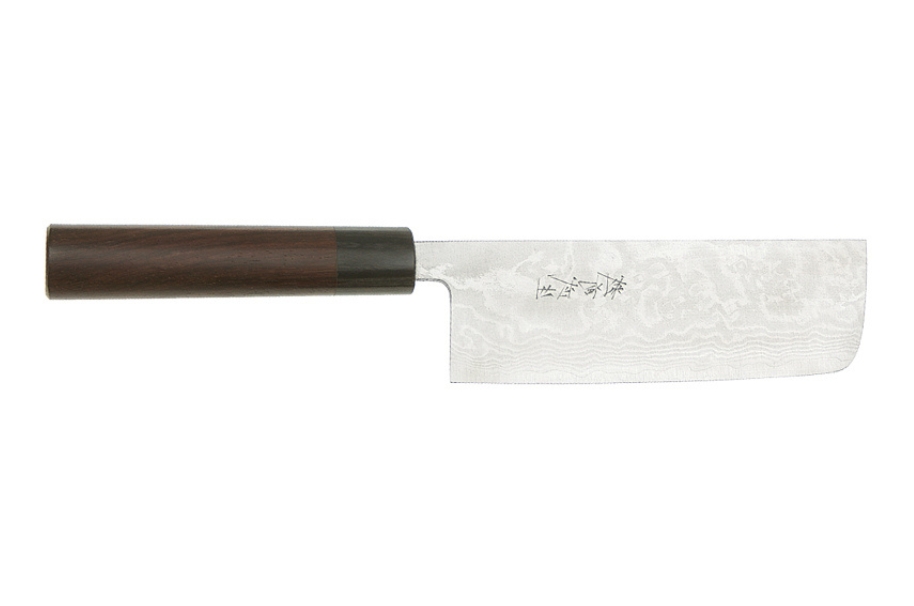 Couteau japonais artisanal Kamo Hocho - Couteau nakiri 16,5 cm