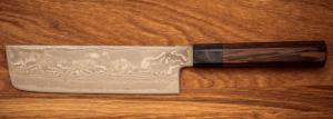 COUTEAU JAPONAIS RYUSEN SERIE BONTEN UNRYU WA - NAKIRI 16,5 CM - BU-308