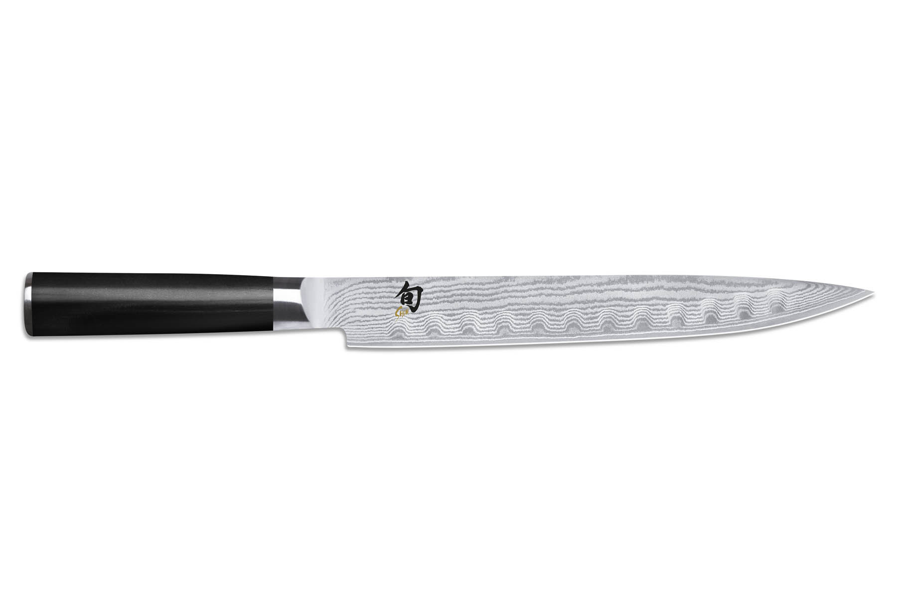 Couteau japonais Kai Shun Classic - couteau trancheur 23 cm lame alvéolée