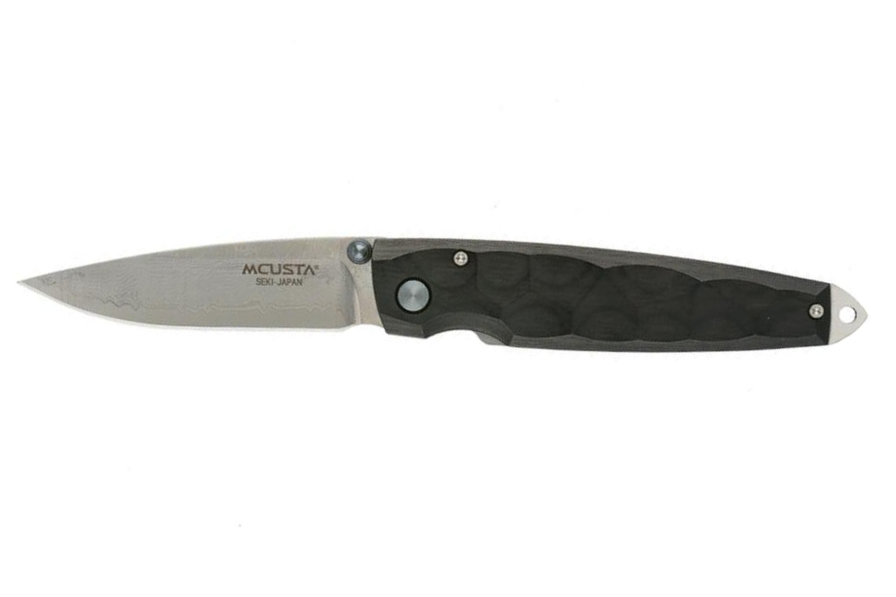 Couteau japonais Mcusta Tsuchi damas - manche 10 cm pakka noir