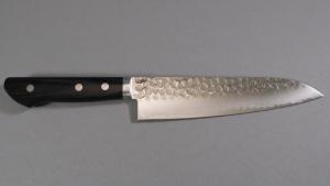 Couteau japonais Kane Tsune 3 couches martelé - Couteau de chef 18 cm