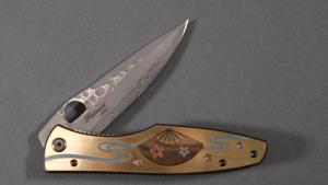 Couteau pliant Mcusta "Fleur de cerisier" édition limitée modèle Automne