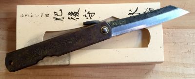 COUTEAU PLIANT JAPONAIS HIGONOKAMI LAITON