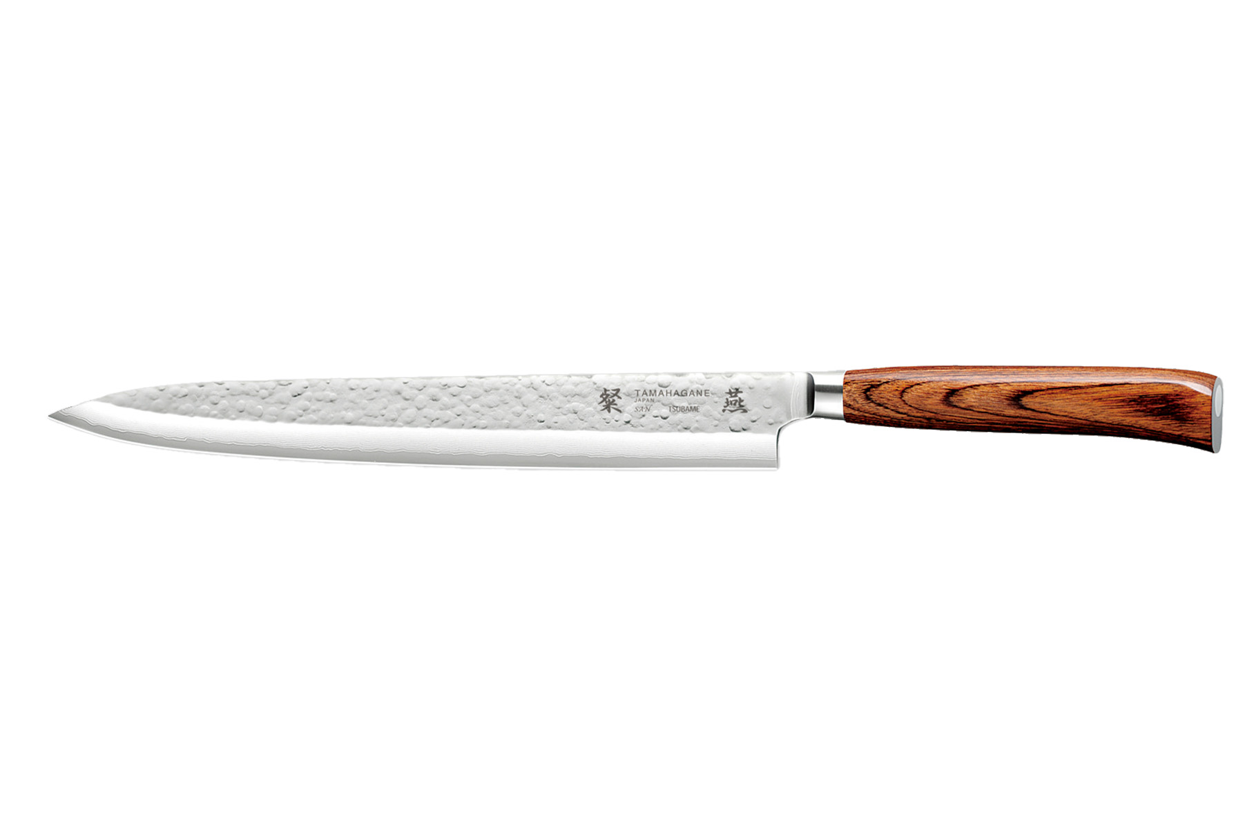 Couteau japonais Tamahagane Tsubame pakkawood - couteau sashimi 27 cm