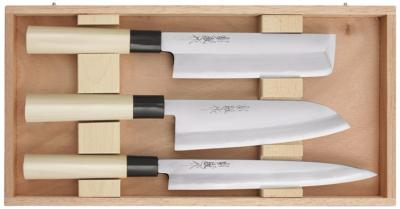 Coffret de 3 couteaux japonais Jaku Pro