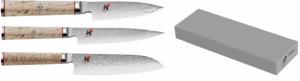 Set de 3 couteaux japonais Miyabi 5000MCD forme japonaise + Pierre à aiguiser Miyabi
