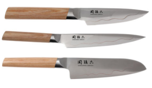 Set de 3 couteaux japonais Kai Seki Magoroku composite "forme japonaise"