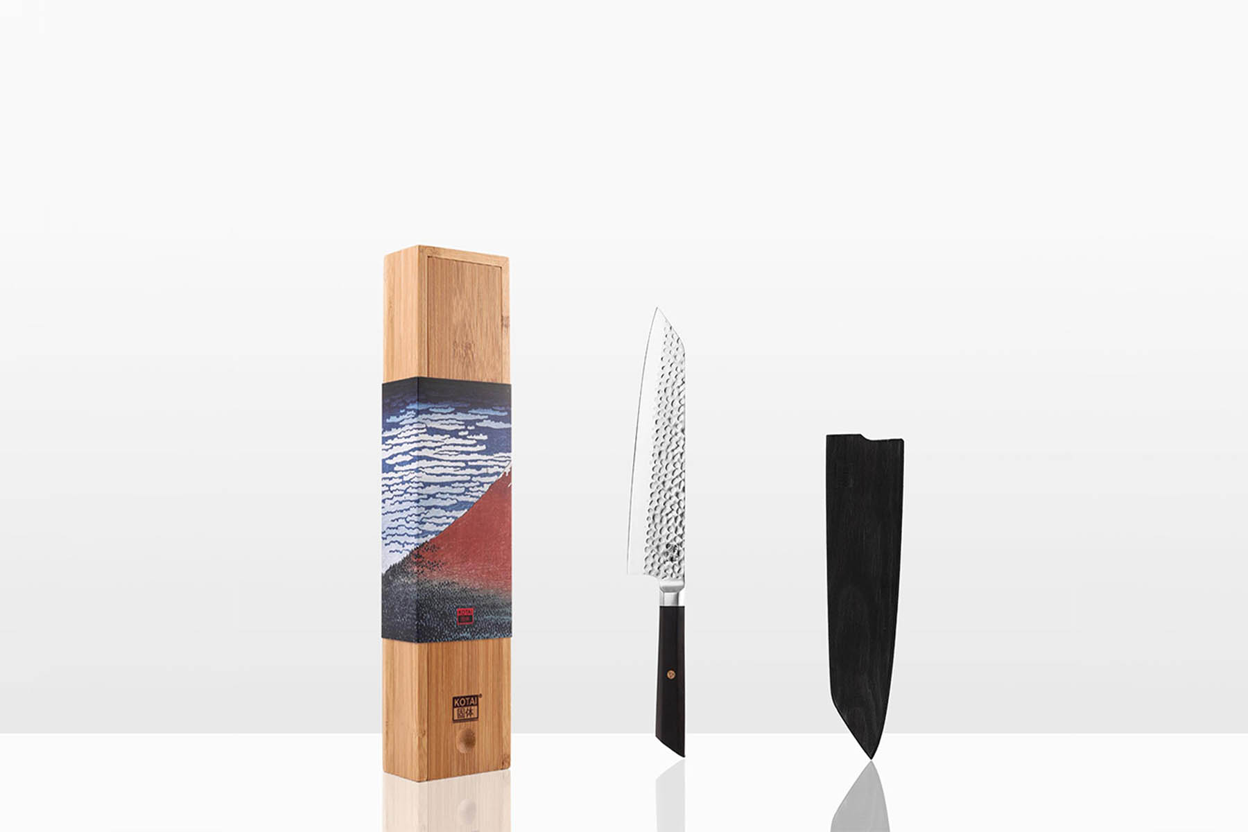 Couteau de cuisine Kotai - Couteau kiritsuke 20 cm ébène