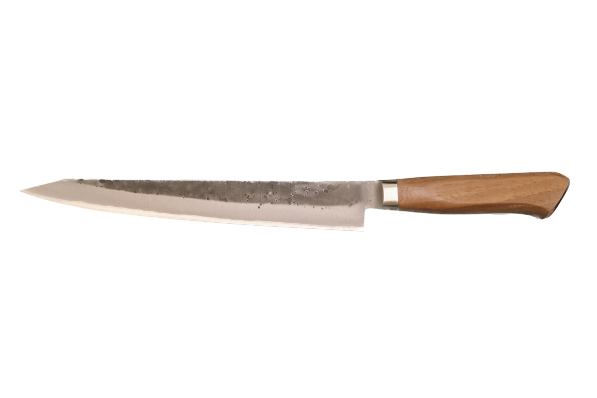 Couteau japonais Arata de Tadafusa & Coutellerie Bourly - Couteau Sujihiki 24 cm