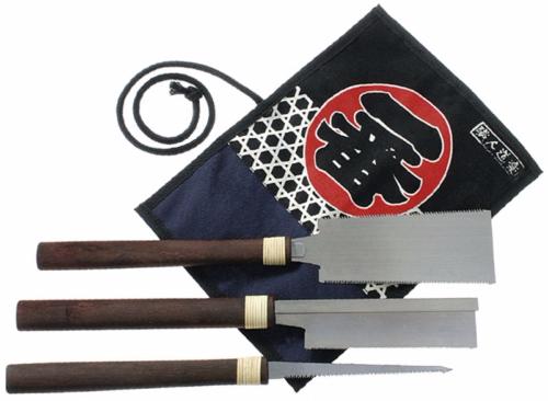 Set de 3 scies  bois japonaises de maitre Kanzawa