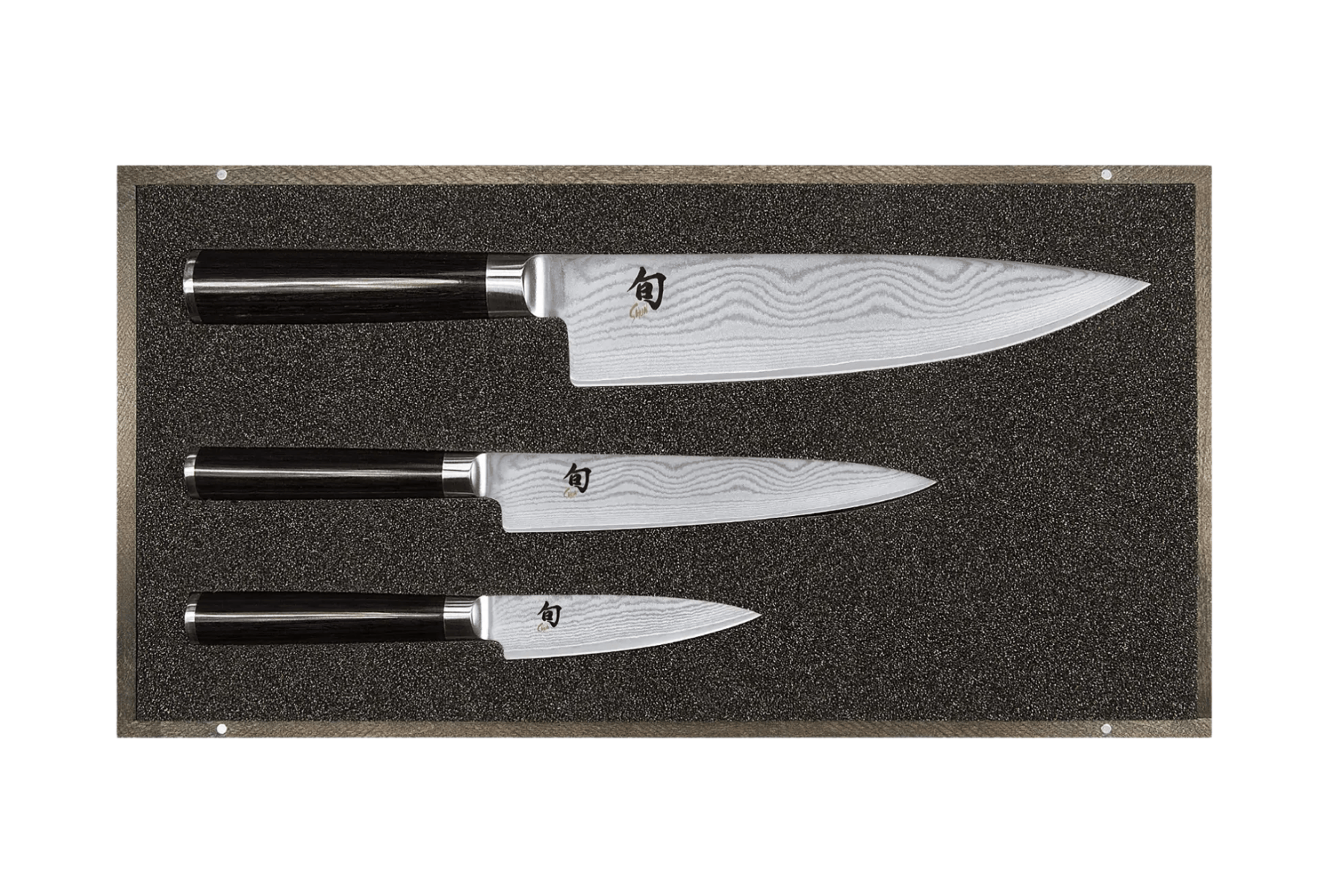 Coffret 3 couteaux japonais Kai Shun Classic damas - Couteaux japonais office, utilitaire et chef