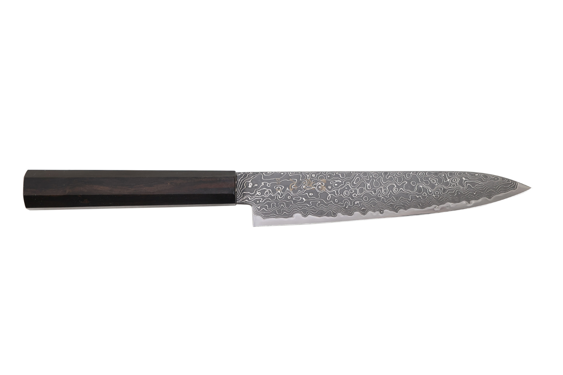 Couteau japonais de Hatsukokoro SG2 damas Kurozome - Couteau petty 15 cm