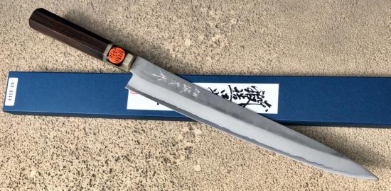 COUTEAU JAPONAIS SUJIHIKI 270 MM SHIGEKI NASHIJI VG10