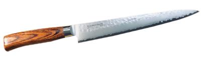 Couteau japonais Tamahagane Tsubame pakkawood - couteau sujihiki 24 cm