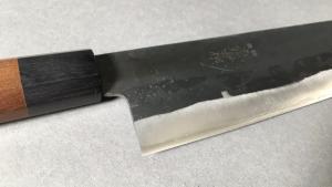 Couteau japonais artisanal de Yoshida Hamono - Nakiri 18 cm - Aogami