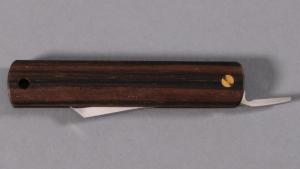 Couteau pliant japonais Higonokami de Junpei Makkari ébène de Macassar - 6 cm
