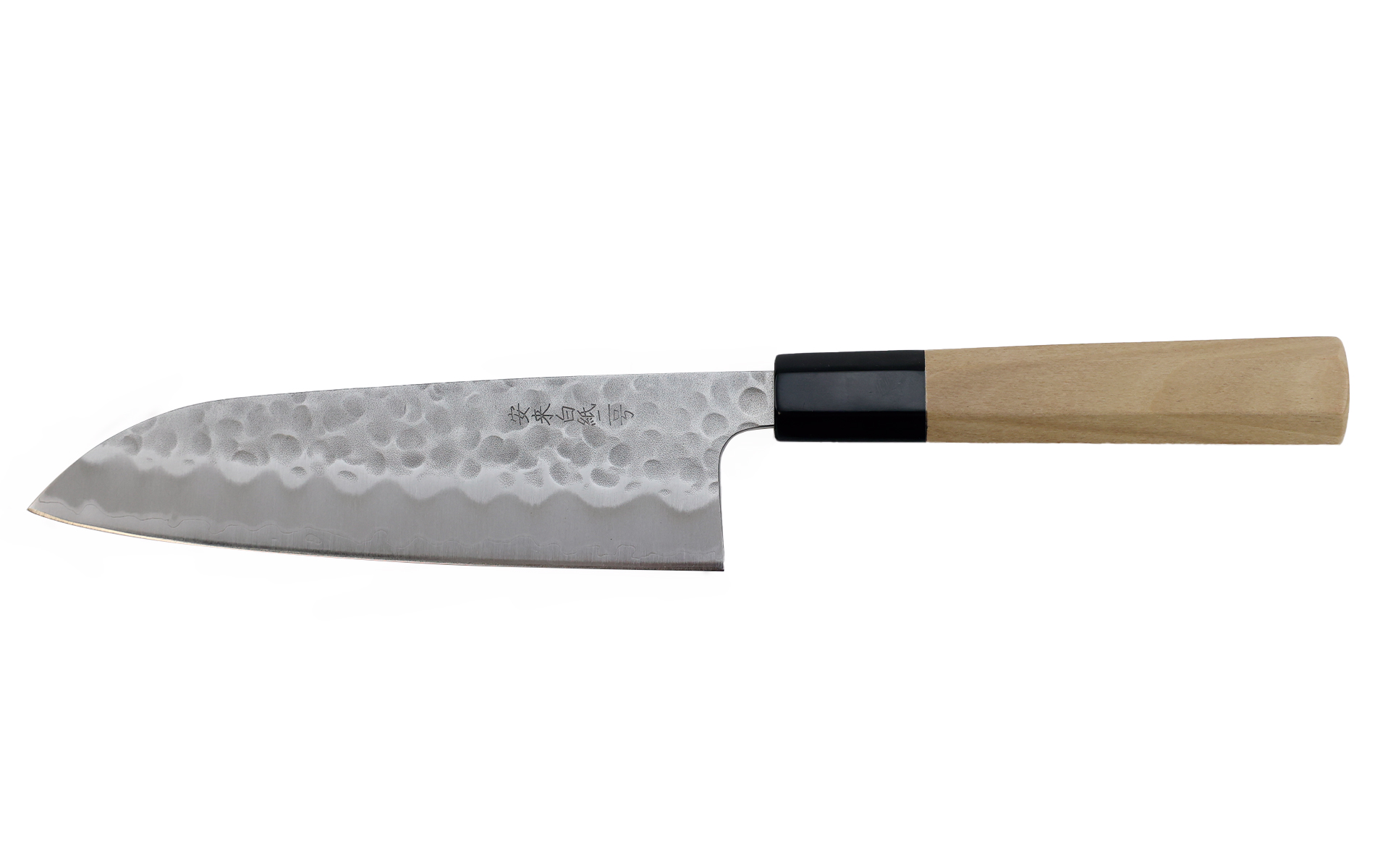 Couteau japonais Hado Sumi White Paper steel n°2 martelé - Couteau santoku 16,5 cm