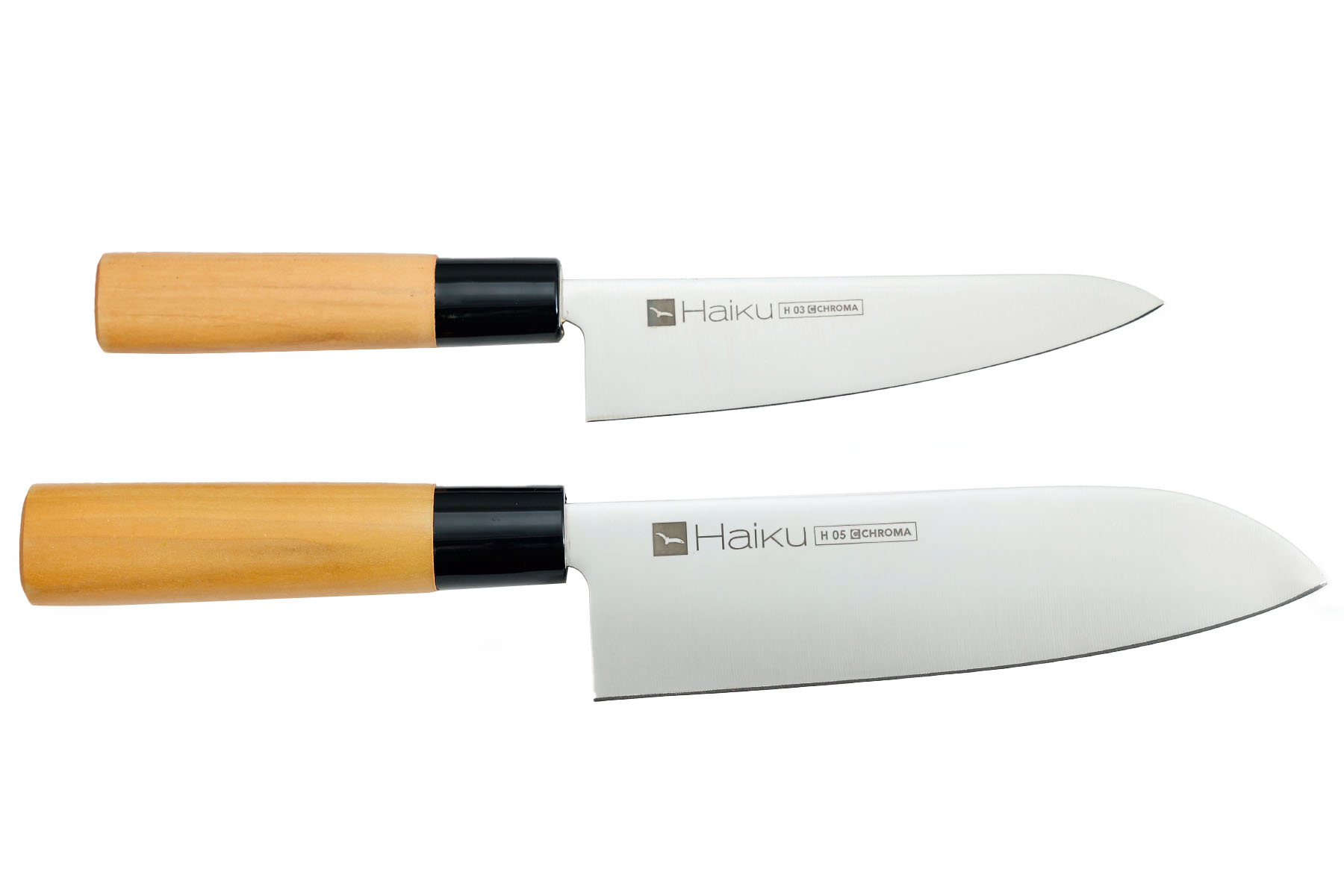 Set de 2 couteaux japonais Haiku de Chroma - Couteau Santoku et Couteau petty