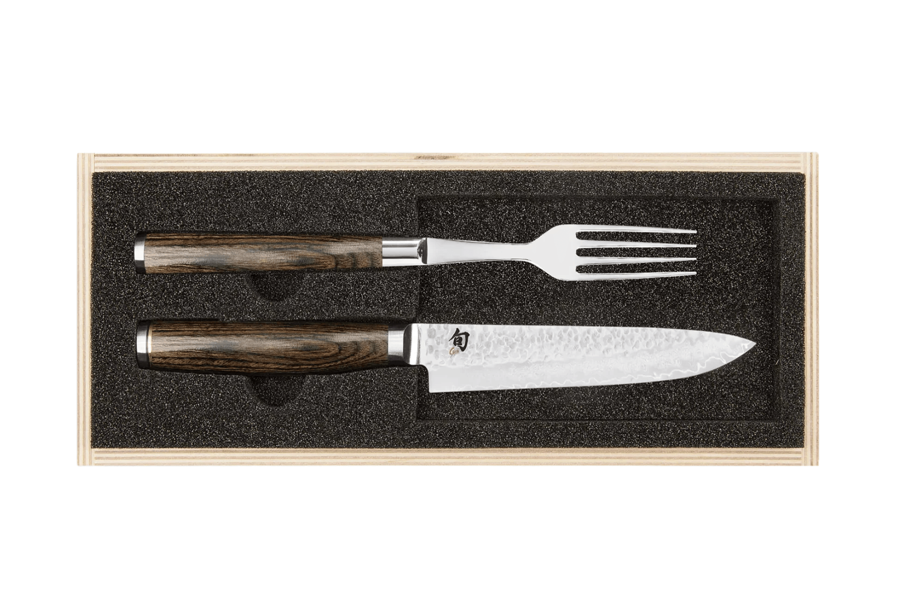 Coffret 2 couverts japonais Kai Shun Premier Tim Mlzer - Couteau et fourchette de table