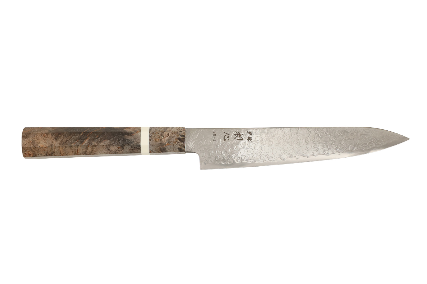 Couteau japonais Hatsukokoro SG2 damas Ryuhyo - couteau petty 15 cm