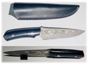 Couteau fixe japonais artisanal Saji - VG10 - 160 mm