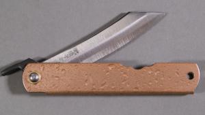 Couteau pliant japonais Higonokami "Goutte d'eau" - rose