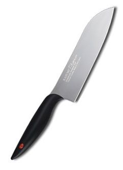 Couteau de cuisine japonais Kasumi Titanium Graphite 18 cm Santoku