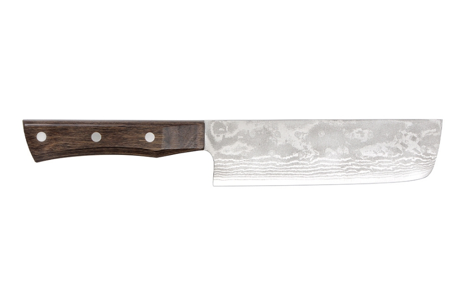 Couteau Nakiri japonais Miyabi 5000FCD lame 17cm damas 48 couches manche  pakkawood