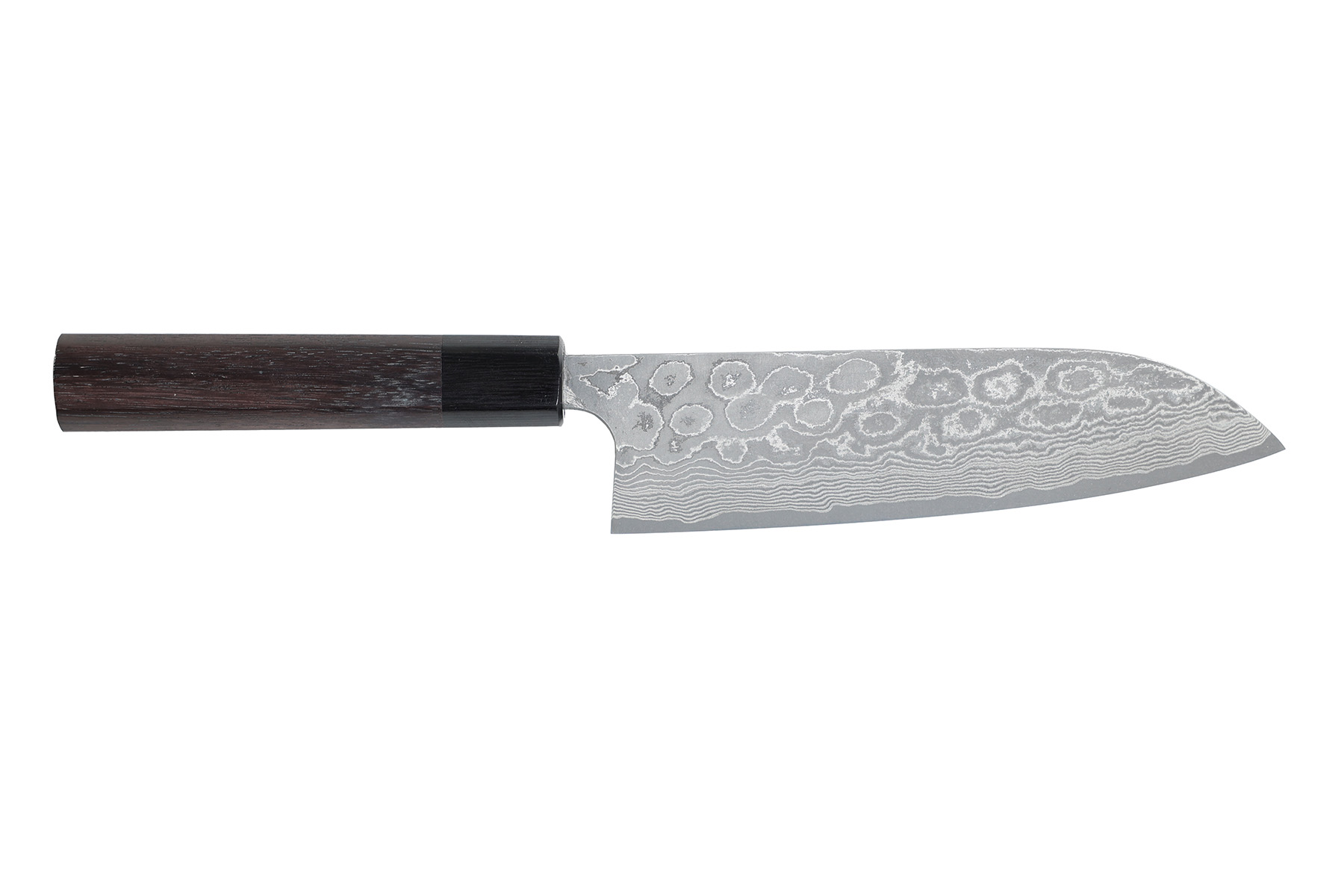 Couteau japonais Anryu Katsushige VG10 Damas - Couteau Santoku 18 cm