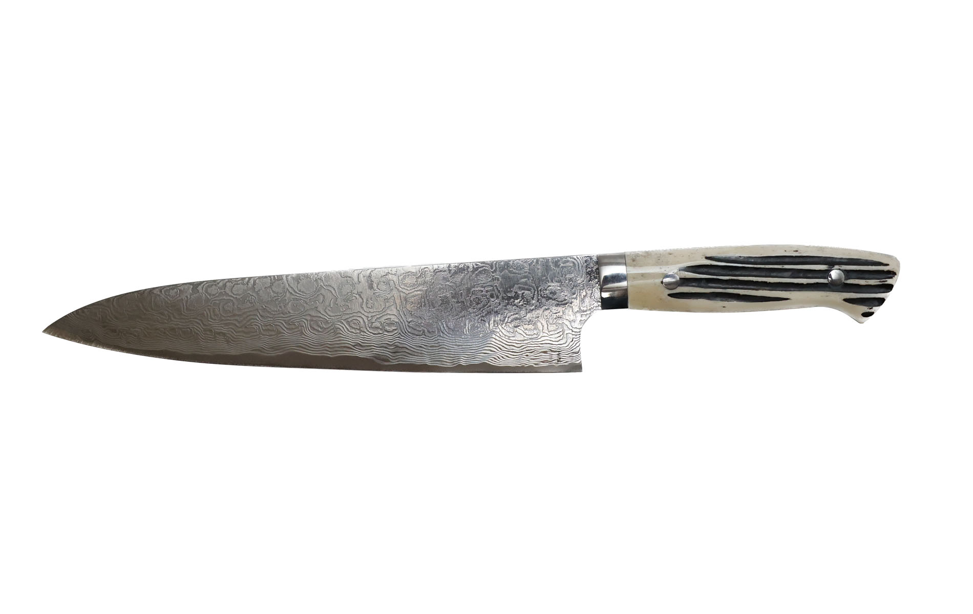 Couteau japonais artisanal SG-2 damas polish de Takeshi Saji - Couteau gyuto 24 cm